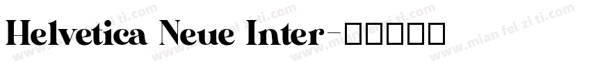 Helvetica Neue Inter字体转换
